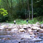 Susan and Bev hang back